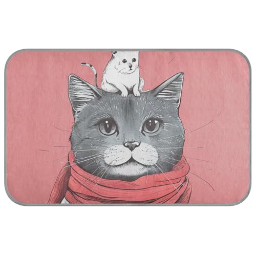 KLL Kühlmatte für Katzen und Tiere, für den Sommer, selbstkühlende Decke für Katzen, für Chihuahua, draußen, nicht elektrisch, Manta refrescante para perro M, Rosa / Grau KLL Kühlmatte für Katzen und Tiere, für den Sommer, selbstkühlende Decke für Katzen, für Chihuahua, draußen, nicht elektrisch, Manta refrescante para perro M, Rosa / Grau von KLL