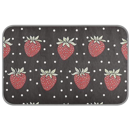 KLL Kühlmatte für den Sommer, Motiv: Erdbeeren, Cartoon-Stil, selbstkühlend, Haustierbett für Katzen für Hunde, Outdoor-Katzen, abnehmbar, Cama Refrescante para Perros M KLL Kühlmatte für den Sommer, Motiv: Erdbeeren, Cartoon-Stil, selbstkühlend, Haustierbett für Katzen für Hunde, Outdoor-Katzen, abnehmbar, Cama Refrescante para Perros M von KLL