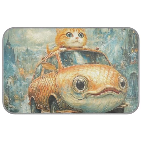 KLL Lustige Haustierdecke in Fischform, für den Sommer, kühlend, für Katzen, für Reisen, einzigartige Cama Refrescante para Perros M KLL Lustige Haustierdecke in Fischform, für den Sommer, kühlend, für Katzen, für Reisen, einzigartige Cama Refrescante para Perros M von KLL