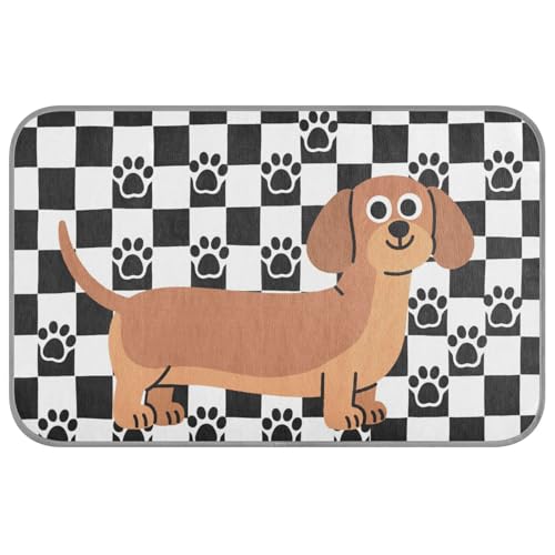KLL Lustiger Dackel, schwarz, weiß, kariert, Sommer, kühlend, für Katzen, selbstkühlend, Katzenbetten für Innen, Katzen, für Hunde, Outdoor, wasserdicht, Tapete, Refrescante para mascotas M KLL Lustiger Dackel, schwarz, weiß, kariert, Sommer, kühlend, für Katzen, selbstkühlend, Katzenbetten für Innen, Katzen, für Hunde, Outdoor, wasserdicht, Tapete, Refrescante para mascotas M von KLL
