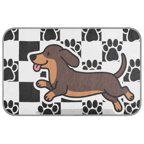 KLL Lustiger Dackel-Hund, schwarz-weiß kariert, Sommer-Kühlmatte, Gel, selbstkühlendes Katzenbett für draußen, für Hunde, Katzen, Outdoor, Sommer, Esterilla, Refrescante para Perros M KLL Lustiger Dackel-Hund, schwarz-weiß kariert, Sommer-Kühlmatte, Gel, selbstkühlendes Katzenbett für draußen, für Hunde, Katzen, Outdoor, Sommer, Esterilla, Refrescante para Perros M von KLL