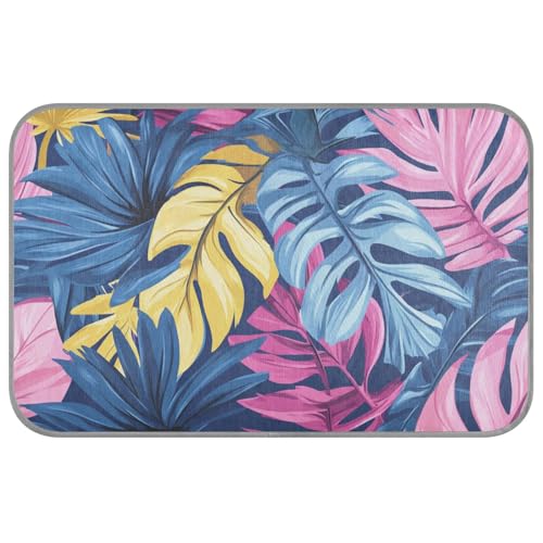 KLL Manta Fria para Perros Hundehütte, tropischer Stil, Palmenblätter, Rosa und Blau, kühlend, selbstkühlend, Katzendecke für Haustiere, Innenkatzen, abnehmbar, Größe M KLL Manta Fria para Perros Hundehütte, tropischer Stil, Palmenblätter, Rosa und Blau, kühlend, selbstkühlend, Katzendecke für Haustiere, Innenkatzen, abnehmbar, Größe M von KLL