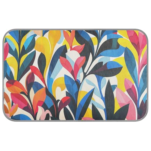 KLL Moderne Kunst, bunte Blätter, selbstkühlende Matte für Hunde, selbstkühlendes Bett für Outdoor-Katzen, für Hühner, Indoor-Katzen, schnurloses Klebeband, Enfriador para Perros M KLL Moderne Kunst, bunte Blätter, selbstkühlende Matte für Hunde, selbstkühlendes Bett für Outdoor-Katzen, für Hühner, Indoor-Katzen, schnurloses Klebeband, Enfriador para Perros M von KLL
