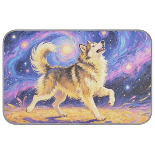 KLL Ölgemälde mit tanzendem sibirischem Husky, Sommer-Gel-Kühlmatte für Hunde, selbstkühlende Matte für Hunde für Tiere, Outdoor-Haustier, faltbar, Camas Frias para Perros M KLL Ölgemälde mit tanzendem sibirischem Husky, Sommer-Gel-Kühlmatte für Hunde, selbstkühlende Matte für Hunde für Tiere, Outdoor-Haustier, faltbar, Camas Frias para Perros M von KLL