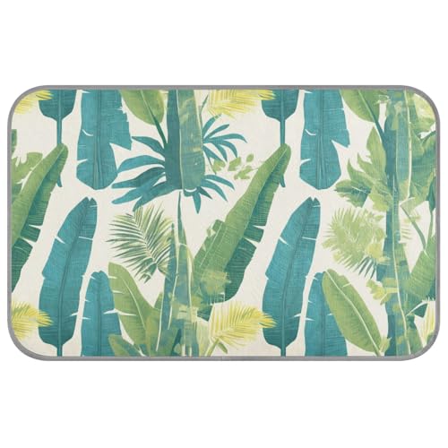 KLL Selbstkühlende Katzenmatte für Hunde, tropischer Stil, blau-grüne Blätter, Sommer, kühlend, für Kaninchen, Reisen, weiches Band, Enfriador para Perros M KLL Selbstkühlende Katzenmatte für Hunde, tropischer Stil, blau-grüne Blätter, Sommer, kühlend, für Kaninchen, Reisen, weiches Band, Enfriador para Perros M von KLL