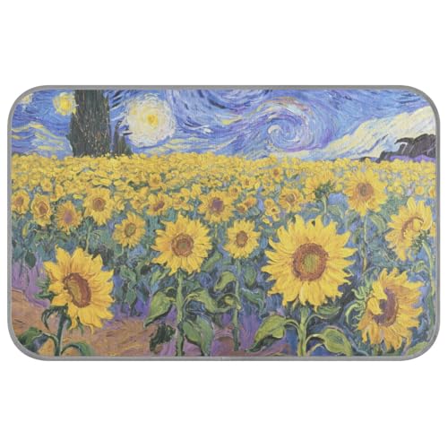 KLL Sternenhimmel, Sonnenblumen, Ölgemälde, Sommer, Kühlbett, selbstkühlendes Bett für draußen, waschbar, Manta refrescante para perro, M KLL Sternenhimmel, Sonnenblumen, Ölgemälde, Sommer, Kühlbett, selbstkühlendes Bett für draußen, waschbar, Manta refrescante para perro, M von KLL