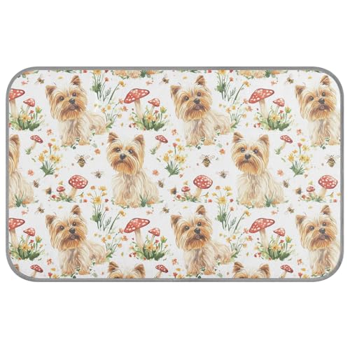 KLL Sweet Yorkshire Terrier Hunde-Kühlmatte, realistischer Stil, Sommer, Outdoor, selbstkühlende Katzenbetten für Outdoor-Katzen für Chihuahua, gemütliches Schlafen, faltbares Klebeband, Frio para KLL Sweet Yorkshire Terrier Hunde-Kühlmatte, realistischer Stil, Sommer, Outdoor, selbstkühlende Katzenbetten für Outdoor-Katzen für Chihuahua, gemütliches Schlafen, faltbares Klebeband, Frio para von KLL