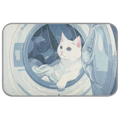 KLL Weiße Katzen-Waschmaschine, Sommer-Haustier-Kühlmatten, selbstkühlende Katzenbetten für Outdoor-Katzen für Chihuahua, Outdoor-Haustier-Tapete enfriador para Perros M KLL Weiße Katzen-Waschmaschine, Sommer-Haustier-Kühlmatten, selbstkühlende Katzenbetten für Outdoor-Katzen für Chihuahua, Outdoor-Haustier-Tapete enfriador para Perros M von KLL