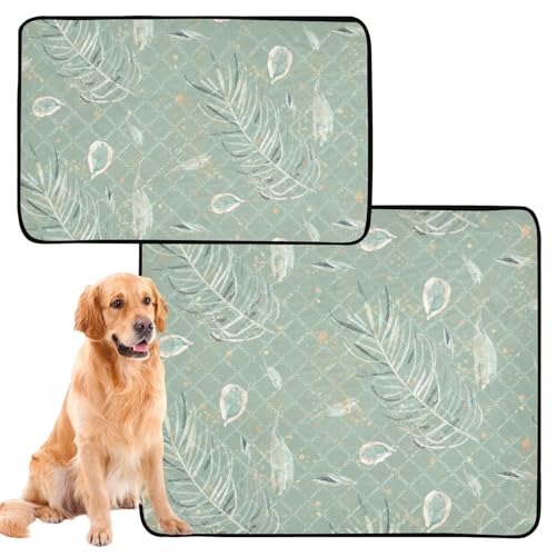 Uriniermatte für große Hunde, waschbar, rutschfest, für Rasen, 61 x 91 cm, Pflanze, 2 Stück Uriniermatte für große Hunde, waschbar, rutschfest, für Rasen, 61 x 91 cm, Pflanze, 2 Stück von KLL