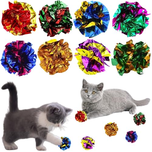 Knisterball für Katzen,20pcs Bunte Katze Spielzeug Bälle,Cat Crinkle Ball,Bunte Katze Spielzeug Bälle,Bunte Katzenspielbälle,Kätzchen Interaktives Ballspielzeug Knisterball für Katzen,20pcs Bunte Katze Spielzeug Bälle,Cat Crinkle Ball,Bunte Katze Spielzeug Bälle,Bunte Katzenspielbälle,Kätzchen Interaktives Ballspielzeug von KLLJ