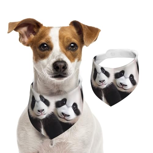 Baby Pandas Hundehalstuch, Sommerhalstücher für Hunde, waschbar, verstellbar, Dreieckstuch für mittelgroße und große Hunde, Welpen und Katzen, Größe L Baby Pandas Hundehalstuch, Sommerhalstücher für Hunde, waschbar, verstellbar, Dreieckstuch für mittelgroße und große Hunde, Welpen und Katzen, Größe L von KLLTYHMU