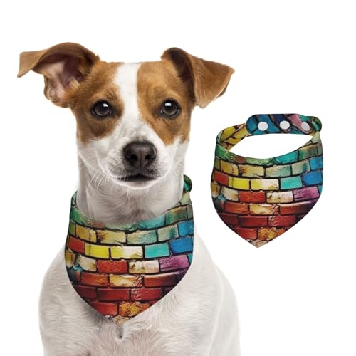 Buntes Hundehalstuch, Sommerhalstücher für Hunde, waschbar, verstellbar, Dreieckstuch für mittelgroße und große Hunde, Welpen und Katzen, Größe M Buntes Hundehalstuch, Sommerhalstücher für Hunde, waschbar, verstellbar, Dreieckstuch für mittelgroße und große Hunde, Welpen und Katzen, Größe M von KLLTYHMU
