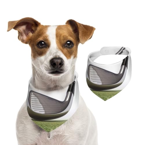 Hundehalstücher für Golfschläger, Sommerhalstücher für Hunde, waschbar, verstellbar, dreieckig, niedlich, für mittelgroße und große Hunde, Welpen und Katzen, Größe M Hundehalstücher für Golfschläger, Sommerhalstücher für Hunde, waschbar, verstellbar, dreieckig, niedlich, für mittelgroße und große Hunde, Welpen und Katzen, Größe M von KLLTYHMU
