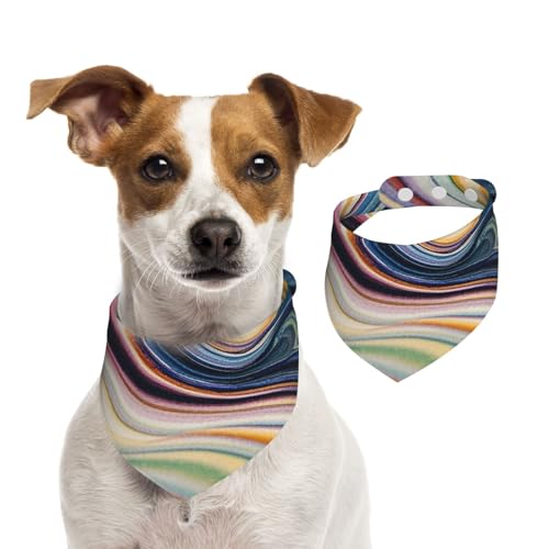 Hundehalstücher mit Vintage-Marmor-Muster, Sommerhalstücher für Hunde, waschbar, verstellbar, dreieckig, niedliches Haustier-Lätzchen für mittelgroße und große Hunde, Welpen und Katzen, Größe L Hundehalstücher mit Vintage-Marmor-Muster, Sommerhalstücher für Hunde, waschbar, verstellbar, dreieckig, niedliches Haustier-Lätzchen für mittelgroße und große Hunde, Welpen und Katzen, Größe L von KLLTYHMU