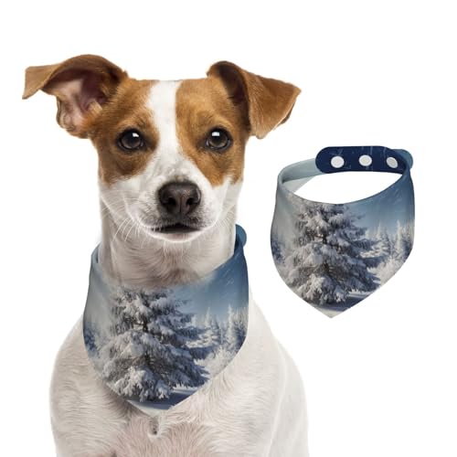 Hundehalstücher mit Weihnachtsmotiv, waschbar, verstellbar, dreieckig, niedlich, für mittelgroße und große Hunde, Welpen und Katzen, Größe L Hundehalstücher mit Weihnachtsmotiv, waschbar, verstellbar, dreieckig, niedlich, für mittelgroße und große Hunde, Welpen und Katzen, Größe L von KLLTYHMU