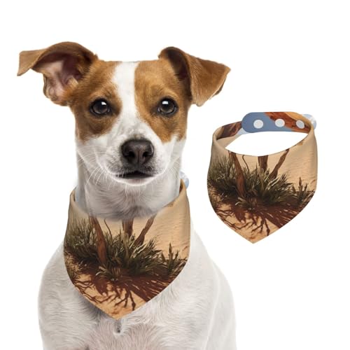 Hundehalstücher mit Wüstenpflanze, Sommerhalstücher für Hunde, waschbar, verstellbar, Dreieckstuch für mittelgroße und große Hunde, Welpen und Katzen, Größe M Hundehalstücher mit Wüstenpflanze, Sommerhalstücher für Hunde, waschbar, verstellbar, Dreieckstuch für mittelgroße und große Hunde, Welpen und Katzen, Größe M von KLLTYHMU