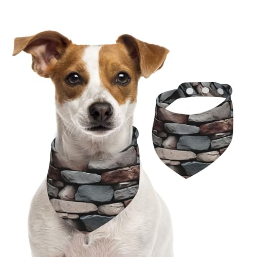 Stone Hundehalstuch, Sommerhalstücher für Hunde, waschbar, verstellbar, dreieckig, niedlich, für mittelgroße und große Hunde, Welpen und Katzen, Größe M Stone Hundehalstuch, Sommerhalstücher für Hunde, waschbar, verstellbar, dreieckig, niedlich, für mittelgroße und große Hunde, Welpen und Katzen, Größe M von KLLTYHMU