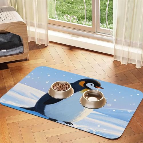 Super saugfähige Hundefuttermatte, niedliche Vogelfuttermatte für Futter- und Wassernäpfe, rutschfest, wasserdicht, Platzierungspad für Böden, schnell trocknende Wasserspendermatte für Hunde, Welpen Super saugfähige Hundefuttermatte, niedliche Vogelfuttermatte für Futter- und Wassernäpfe, rutschfest, wasserdicht, Platzierungspad für Böden, schnell trocknende Wasserspendermatte für Hunde, Welpen von KLLTYHMU