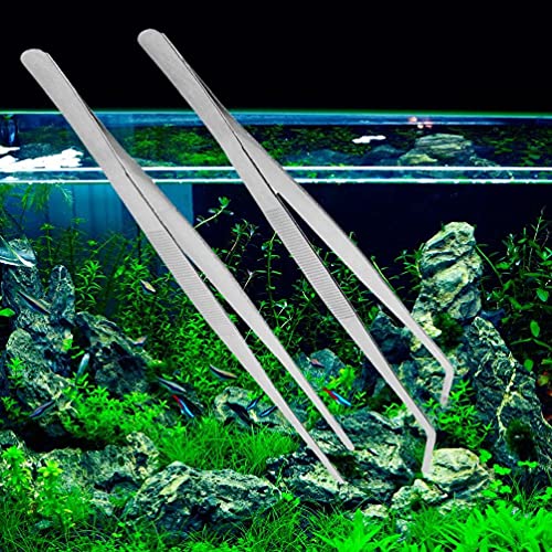 Aquarium Gebogene Pinzette Aus Edelstahl Für Fische Für Tankwasserpflanzen 11 8 Futterzange Halten Von Würmern von KLOVA