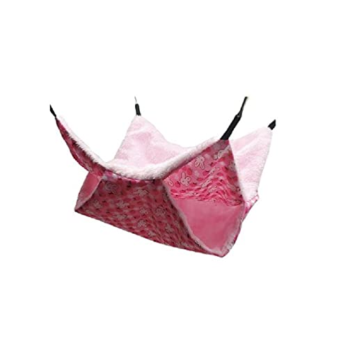 Praktische Hängematte für kleine Haustiere, doppellagig, zum Aufhängen, Schlafbett, Hamster-Matten für Kätzchen, Frettchen, Welpen, Kaninchen, kleine Haustiere, Bettwäsche, Geruchskontrolle Praktische Hängematte für kleine Haustiere, doppellagig, zum Aufhängen, Schlafbett, Hamster-Matten für Kätzchen, Frettchen, Welpen, Kaninchen, kleine Haustiere, Bettwäsche, Geruchskontrolle von KLOVA