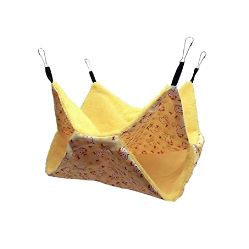 Praktische Hängematte für kleine Haustiere, doppellagig, zum Aufhängen, Schlafbett, Hamster-Matten für Kätzchen, Frettchen, Welpen, Kaninchen, kleine Haustiere, Bettwäsche, Geruchskontrolle Praktische Hängematte für kleine Haustiere, doppellagig, zum Aufhängen, Schlafbett, Hamster-Matten für Kätzchen, Frettchen, Welpen, Kaninchen, kleine Haustiere, Bettwäsche, Geruchskontrolle von KLOVA