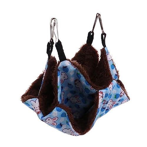 Praktische Hängematte für kleine Haustiere, doppellagig, zum Aufhängen, Schlafbett, Hamster-Matten für Kätzchen, Frettchen, Welpen, Kaninchen, kleine Haustiere, Bettwäsche, Geruchskontrolle Praktische Hängematte für kleine Haustiere, doppellagig, zum Aufhängen, Schlafbett, Hamster-Matten für Kätzchen, Frettchen, Welpen, Kaninchen, kleine Haustiere, Bettwäsche, Geruchskontrolle von KLOVA