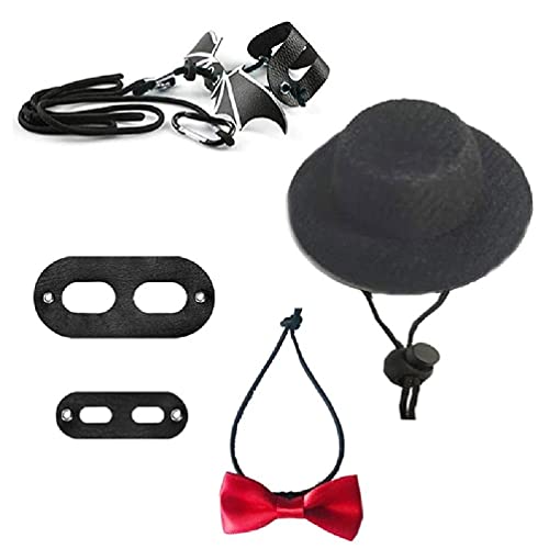 Traktionsseil, Hut, Krawatte, weiches Leder, Bartdrachen-Geschirr, Leine, Halloween-Kostüm, Kleidung, Haustierkostüm, Kleidung Traktionsseil, Hut, Krawatte, weiches Leder, Bartdrachen-Geschirr, Leine, Halloween-Kostüm, Kleidung, Haustierkostüm, Kleidung von KLOVA