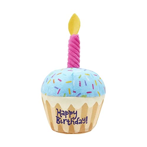 Geburtstags-Cupcake-Spielzeug für Hunde und Katzen | Weiches Plüschtier Hundespielzeug für kleine Mittel | Quietschender Plüsch Langlebiger Hund Geburtstagsfeier Zubehör | Geschenk-Kauartikel für alle Geburtstags-Cupcake-Spielzeug für Hunde und Katzen | Weiches Plüschtier Hundespielzeug für kleine Mittel | Quietschender Plüsch Langlebiger Hund Geburtstagsfeier Zubehör | Geschenk-Kauartikel für alle von KLUFO