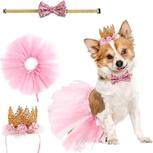 Hund Geburtstag Halsband Krone Hut Niedlich Rock Fliege Party Kleid Alles Gute zum Geburtstag Banner Set Haustier Junge Mädchen für Welpen Kätzchen Kleine Medium Hunde Katzen Hund Geburtstag Halsband Krone Hut Niedlich Rock Fliege Party Kleid Alles Gute zum Geburtstag Banner Set Haustier Junge Mädchen für Welpen Kätzchen Kleine Medium Hunde Katzen von KLUFO