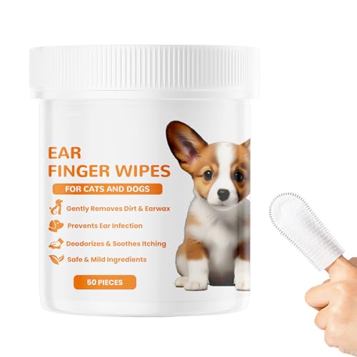 KMANGMAN 50 Stück Ohrenpflege Finger-Pads für Hunde,Ohrpflege Fingerpads Hunde Ohrenreiniger,Hundepflege,Dog Ear Cleaner,Ohrenpads für Hunde,Ohrenreiniger Fingerlinge,für Ohrenpflege Hund Katze KMANGMAN 50 Stück Ohrenpflege Finger-Pads für Hunde,Ohrpflege Fingerpads Hunde Ohrenreiniger,Hundepflege,Dog Ear Cleaner,Ohrenpads für Hunde,Ohrenreiniger Fingerlinge,für Ohrenpflege Hund Katze von KMANGMAN