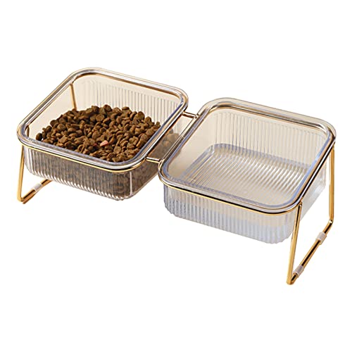 KMERCE Futternapf Katze, Katzennapf 15° Neigbar, Erhöhter Fressnapf Katze,Katzen Zubehör, Futternäpfe für Kleine und Mittelgroße Katzen und Hunde Doppelte Schüssel+Rutschfester Basis+INS-Stil KMERCE Futternapf Katze, Katzennapf 15° Neigbar, Erhöhter Fressnapf Katze,Katzen Zubehör, Futternäpfe für Kleine und Mittelgroße Katzen und Hunde Doppelte Schüssel+Rutschfester Basis+INS-Stil von KMERCE