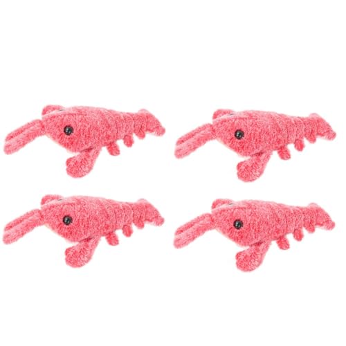 KMOCEPLY Floppy Lobster Hundespielzeug, Schlapphummer, interaktives Hundespielzeug, 36 cm, elektrisches Plüsch-Schlenker, Kauspielzeug, USB-Aufladung, interaktives Spielzeug, bewegliches von KMOCEPLY