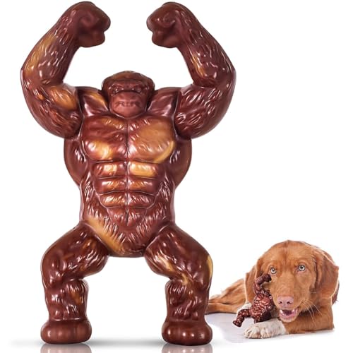 KMOCEPLY Unzerstörbares Hunde-Kauspielzeug für aggressive Kauer, langlebig, robust, interaktives Nylon-Beißspielzeug für große, mittelgroße Hunde, langlebiges und starkes Hunde-Kauspielzeug mit von KMOCEPLY