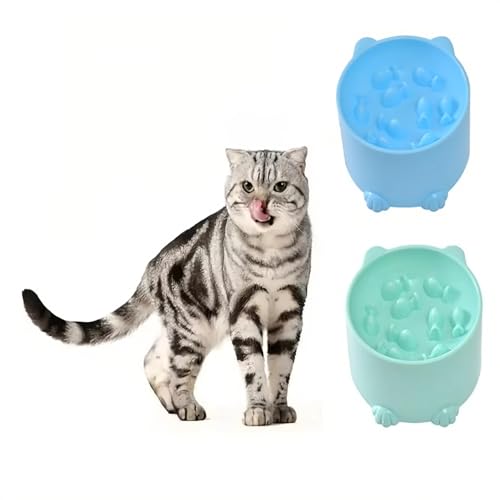 2025 Neue Slow Feeding Katze & Hund Schüssel Feeder Topf rutschfeste Basis Langlebige Silikon-Futterschale von KMXMINOZY