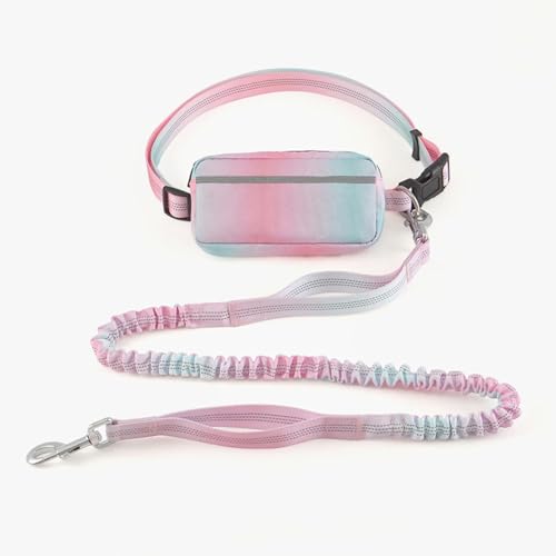 2025 Reflektierender Teleskop-Laufgürtel für Hunde, freihändig, glänzende Schultertasche, Farbverlauf, Gürteltasche – Hundekette 2025 Reflektierender Teleskop-Laufgürtel für Hunde, freihändig, glänzende Schultertasche, Farbverlauf, Gürteltasche – Hundekette von KMXMINOZY