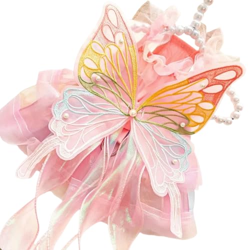 Ballettkleid für Haustiere, Welpen, Katzen, Regenbogen-Schmetterling, Spitze Ballettkleid für Haustiere, Welpen, Katzen, Regenbogen-Schmetterling, Spitze von KMXMINOZY