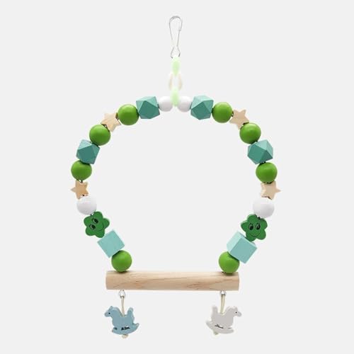 Haustier-Papagei – Vogel-Hängeschaukel aus Holz, zum Klettern, Spielen, Fitness, Sternenhimmel, buntes Spielzeug Haustier-Papagei – Vogel-Hängeschaukel aus Holz, zum Klettern, Spielen, Fitness, Sternenhimmel, buntes Spielzeug von KMXMINOZY