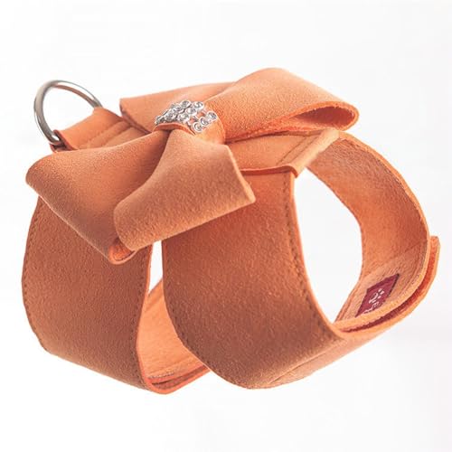 Hundegeschirr für kleine Haustiere, Hunde und Katzen, glitzerndes Strass-Geschirr und Lederschleife, für Mädchen, weiches super Wildleder, verstellbar/zuglos, leicht, zum Spazierengehen Hundegeschirr für kleine Haustiere, Hunde und Katzen, glitzerndes Strass-Geschirr und Lederschleife, für Mädchen, weiches super Wildleder, verstellbar/zuglos, leicht, zum Spazierengehen von KMXMINOZY