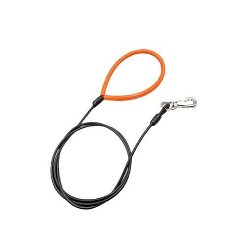Hunderesistente Kauleine mit weichem Griff, Drahtseil aus Metallkabel Hunderesistente Kauleine mit weichem Griff, Drahtseil aus Metallkabel von KMXMINOZY