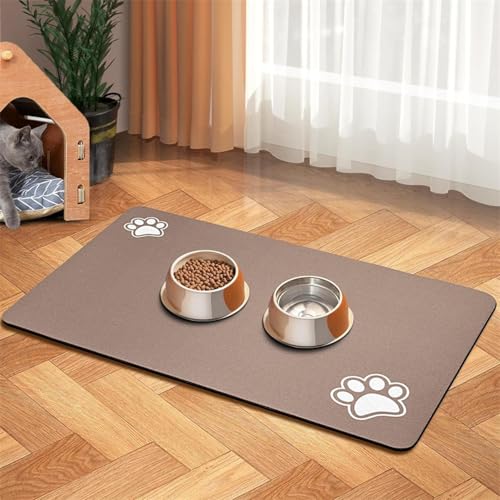 Katzen und Hunde essen Kieselalgenschlamm schnell trocknend saugfähig keine Flecken spritzwassergeschützte Bodenmatte Verteilermatte Katzen und Hunde essen Kieselalgenschlamm schnell trocknend saugfähig keine Flecken spritzwassergeschützte Bodenmatte Verteilermatte von KMXMINOZY