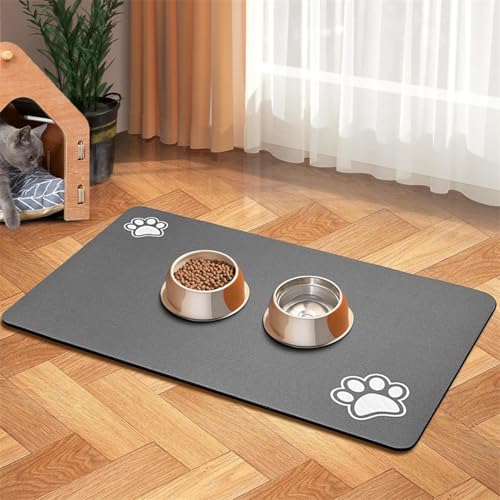 Katzen und Hunde essen Kieselalgenschlamm schnell trocknend saugfähig keine Flecken spritzwassergeschützte Bodenmatte Verteilermatte Katzen und Hunde essen Kieselalgenschlamm schnell trocknend saugfähig keine Flecken spritzwassergeschützte Bodenmatte Verteilermatte von KMXMINOZY