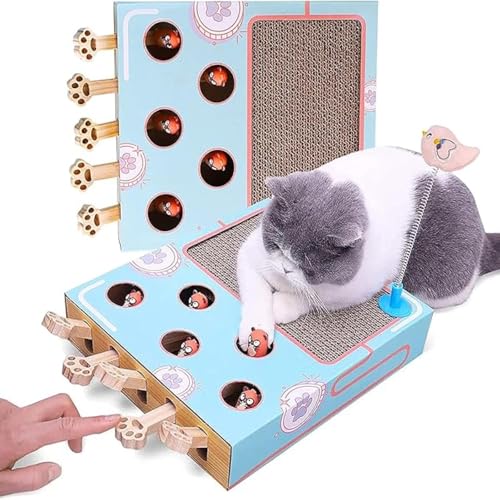 Katzenkratzbrett, Mint und Frühling, interaktives gewelltes Kratzen, Trainingsmaus zum Fangen von Spielzeug Katzenkratzbrett, Mint und Frühling, interaktives gewelltes Kratzen, Trainingsmaus zum Fangen von Spielzeug von KMXMINOZY
