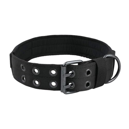 Militärisches Hundehalsband, verstellbar, Metall-D-Ring und Verschluss, geeignet für mittelgroße bis große Hunde Militärisches Hundehalsband, verstellbar, Metall-D-Ring und Verschluss, geeignet für mittelgroße bis große Hunde von KMXMINOZY