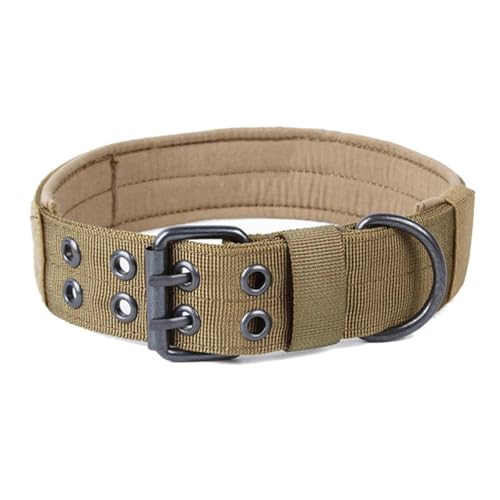 Militärisches Hundehalsband, verstellbar, Metall-D-Ring und Verschluss, geeignet für mittelgroße bis große Hunde Militärisches Hundehalsband, verstellbar, Metall-D-Ring und Verschluss, geeignet für mittelgroße bis große Hunde von KMXMINOZY