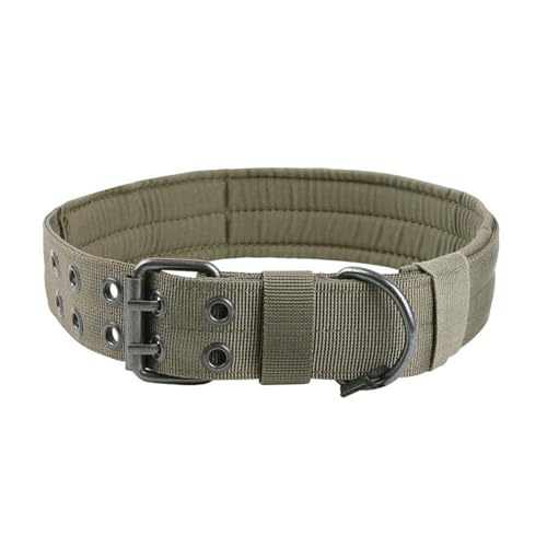 Militärisches Hundehalsband, verstellbar, Metall-D-Ring und Verschluss, geeignet für mittelgroße bis große Hunde Militärisches Hundehalsband, verstellbar, Metall-D-Ring und Verschluss, geeignet für mittelgroße bis große Hunde von KMXMINOZY