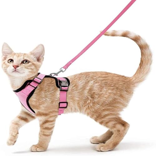 Pet Supplies Atmungsaktives Brustgeschirr für Katzen und Katzen, reflektierend, Anti-Ausreißen, Spazierengehen, Katzenleine, kleine Hunde Pet Supplies Atmungsaktives Brustgeschirr für Katzen und Katzen, reflektierend, Anti-Ausreißen, Spazierengehen, Katzenleine, kleine Hunde von KMXMINOZY
