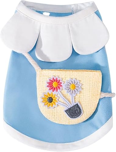Sommerrock für Hunde, Sonnenblumen, Katzenrock, Set aus weicher, atmungsaktiver Baumwolle, Kleidung für übergroße Hunde, Mädchen, Welpen, leichtes Haustier Sommerrock für Hunde, Sonnenblumen, Katzenrock, Set aus weicher, atmungsaktiver Baumwolle, Kleidung für übergroße Hunde, Mädchen, Welpen, leichtes Haustier von KMXMINOZY