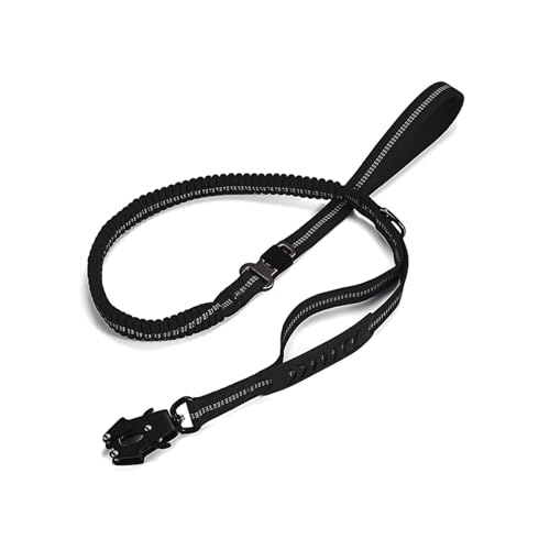 Taktische Hundeleine, K9 Trainingsleine, Bungee-Seil mit 2 Kontrollgriffen, robuster Schnellverschluss-Metallverschluss, mittelgroßer Hund, freihändiger D-Ring Taktische Hundeleine, K9 Trainingsleine, Bungee-Seil mit 2 Kontrollgriffen, robuster Schnellverschluss-Metallverschluss, mittelgroßer Hund, freihändiger D-Ring von KMXMINOZY