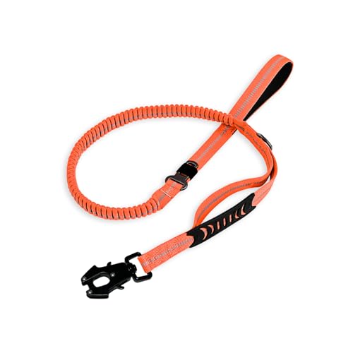 Taktische Hundeleine, K9 Trainingsleine, Bungee-Seil mit 2 Kontrollgriffen, robuster Schnellverschluss-Metallverschluss, mittelgroßer Hund, freihändiger D-Ring Taktische Hundeleine, K9 Trainingsleine, Bungee-Seil mit 2 Kontrollgriffen, robuster Schnellverschluss-Metallverschluss, mittelgroßer Hund, freihändiger D-Ring von KMXMINOZY