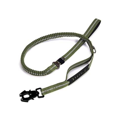 Taktische Hundeleine, K9 Trainingsleine, Bungee-Seil mit 2 Kontrollgriffen, robuster Schnellverschluss-Metallverschluss, mittelgroßer Hund, freihändiger D-Ring Taktische Hundeleine, K9 Trainingsleine, Bungee-Seil mit 2 Kontrollgriffen, robuster Schnellverschluss-Metallverschluss, mittelgroßer Hund, freihändiger D-Ring von KMXMINOZY